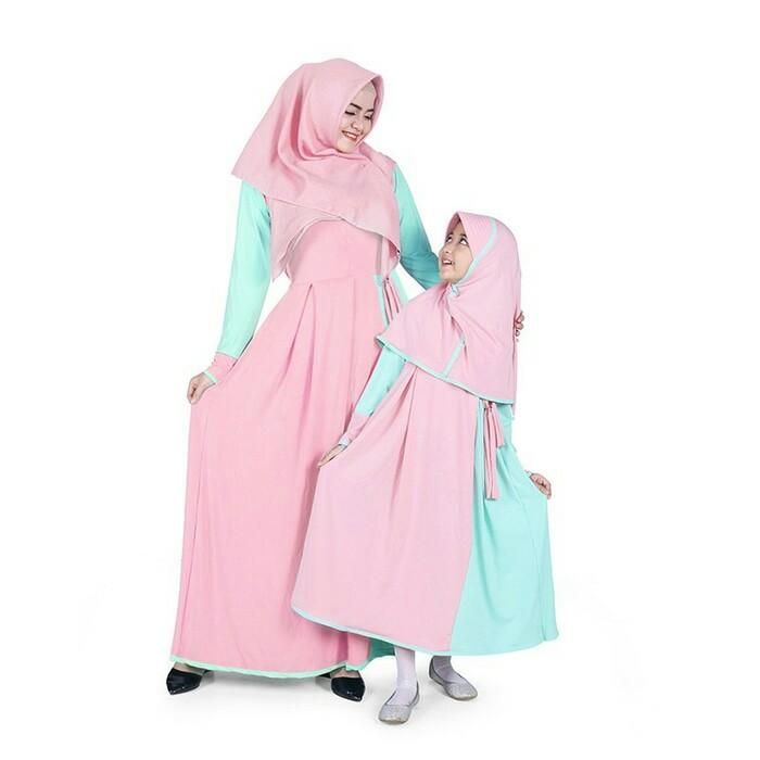 BAJUYULI-Baju Muslim Couple ibu anak gamis