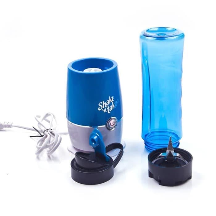 promo Blender Buah Dobule Cup Portable 2 in 1 500ml - Blue olx