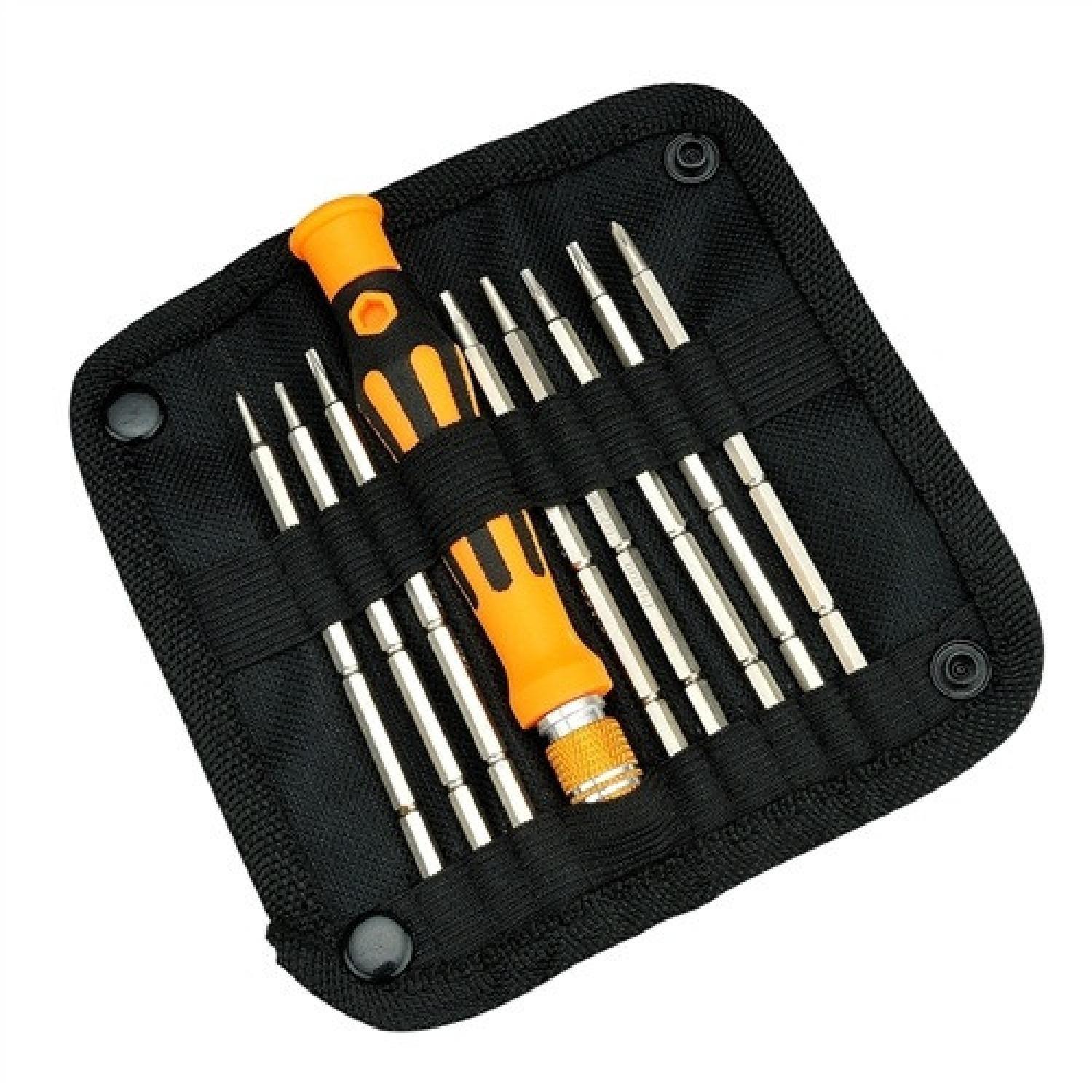 Jakemy 9 in 1 Precision Screwdriver Repair Tool Kit with Double Head JM-8124 8 Jenis Obeng Bit Set Multifungsi Alat Perbaiki Barang Elektronik Perangkat Reparasi Teknik Peralatan Genggam Hand Tools Material CR-V (Chrome Vanadium) s3199