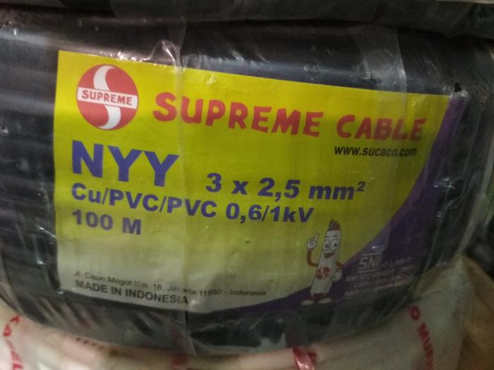 KABEL NYY 3X2,5MM SUPREME 50 METER
