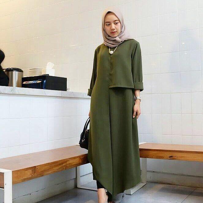 IZAH LONG TUNIK PAKAIAN MUSLIM WANITA 