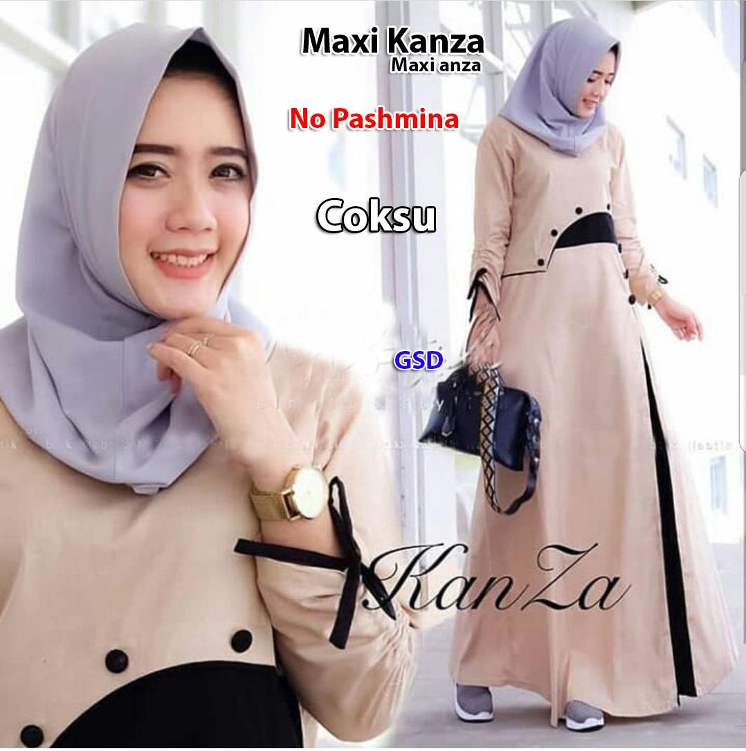 GSD - Baju Gamis Syari / Baju Muslim / Baju Kurung / Dress Muslim / Maxi Dress Anza