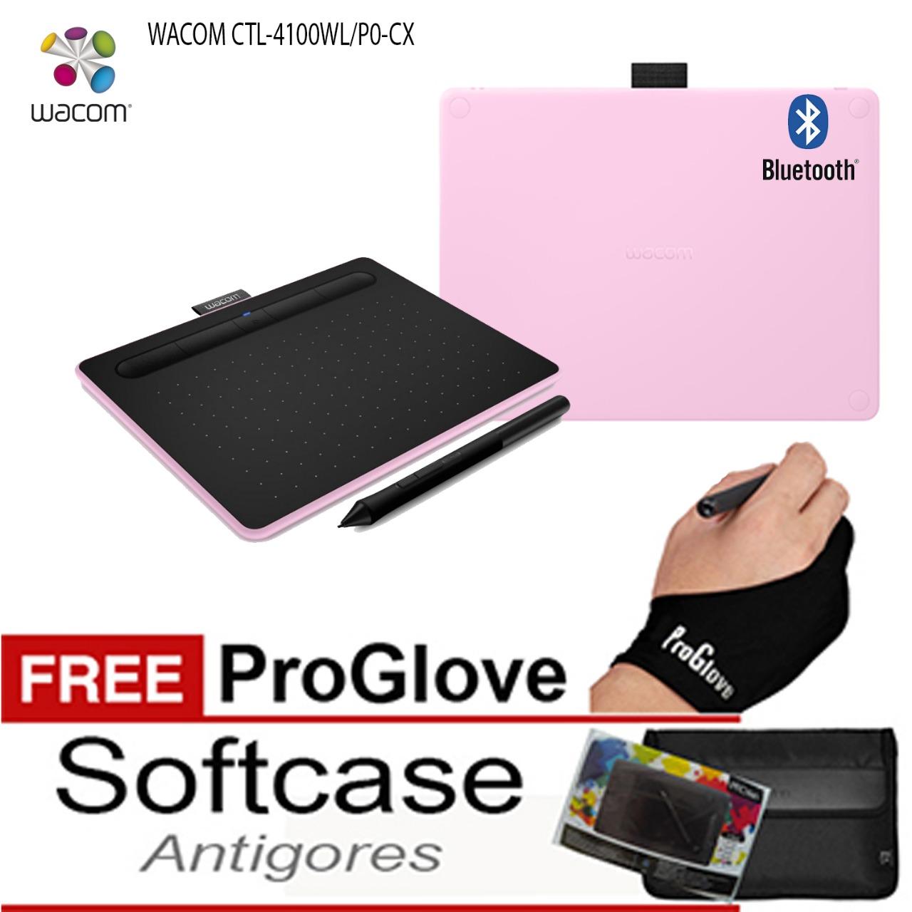 NEW Wacom CTL 6100 WL Medium Bluetooth garansi resmi - Merah Muda