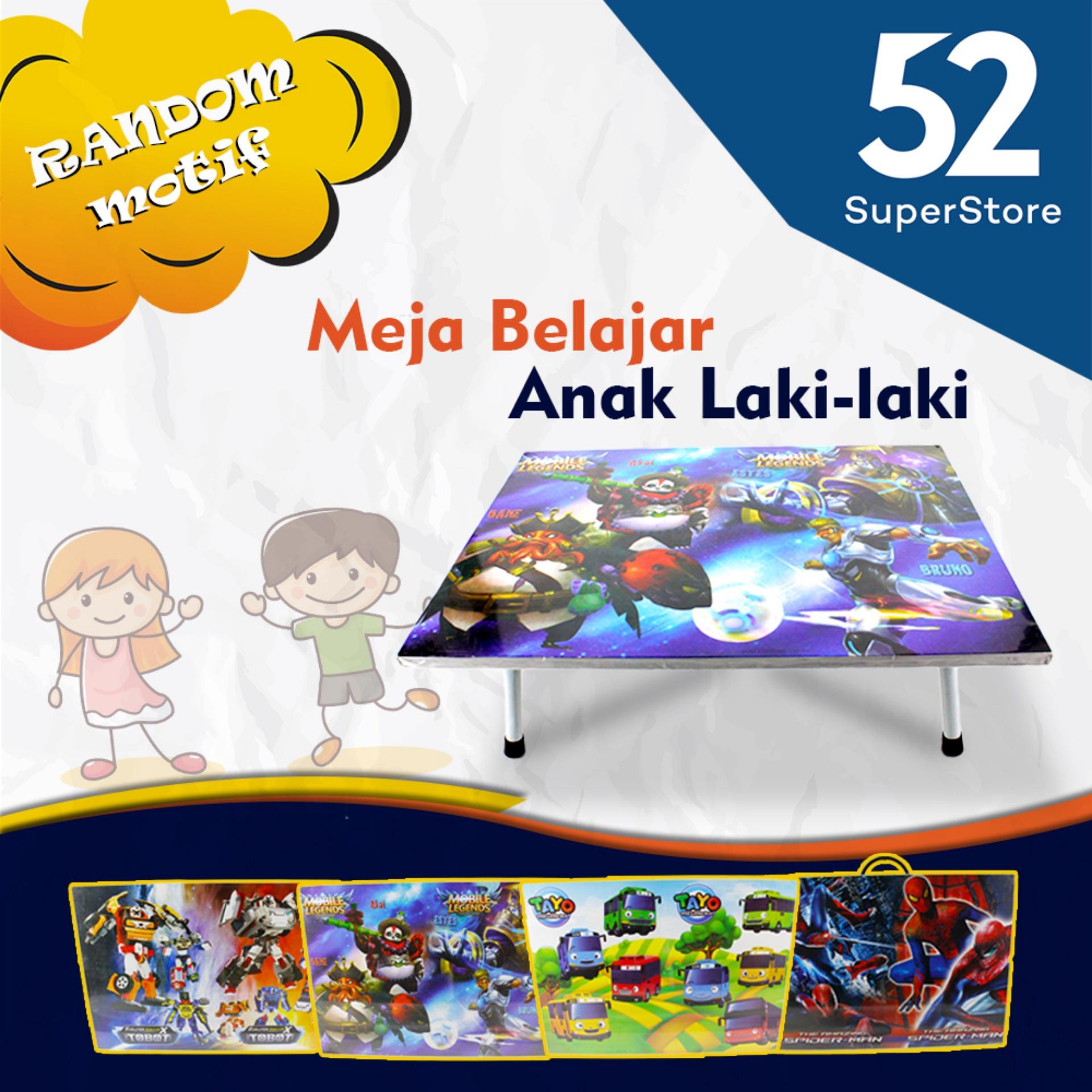 52 Home Meja Belajar Anak Motif Karakter Cartoon - Laki Laki ( Random Motif )