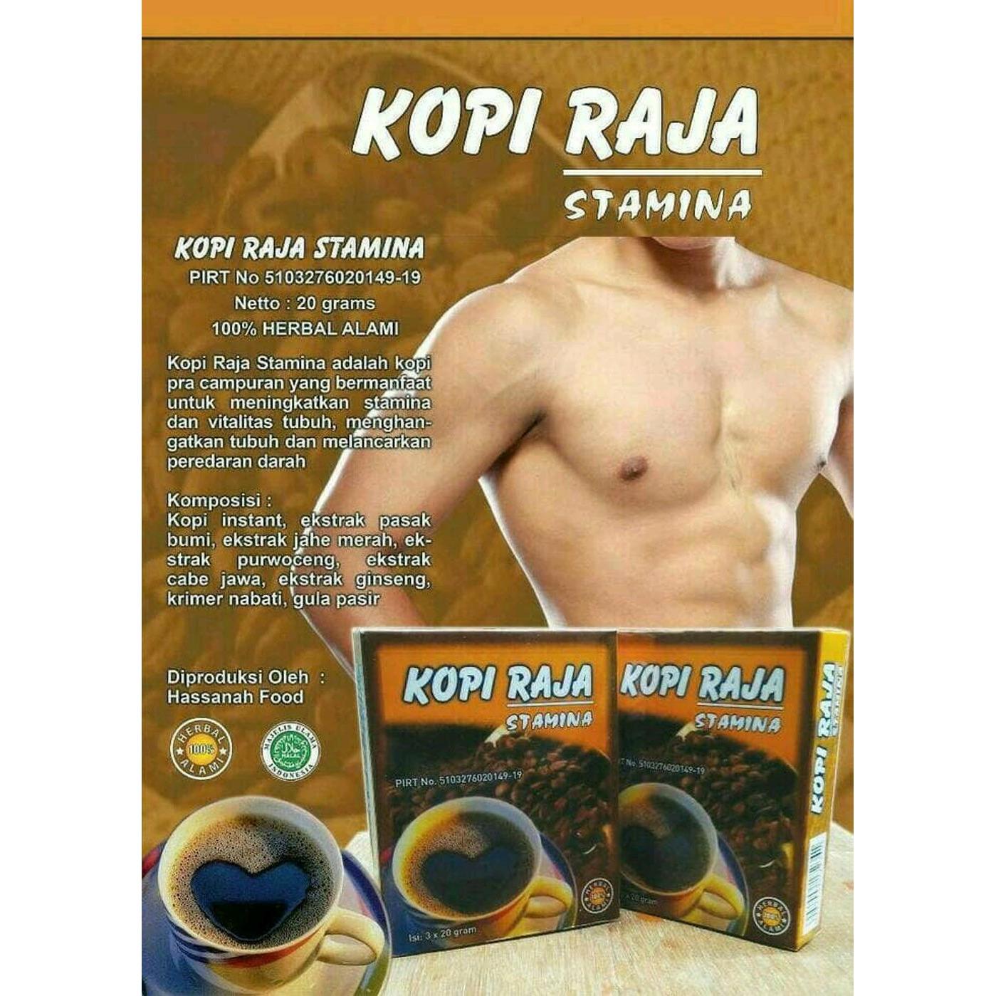 Kopi herbal Raja stamina isi 3 saset