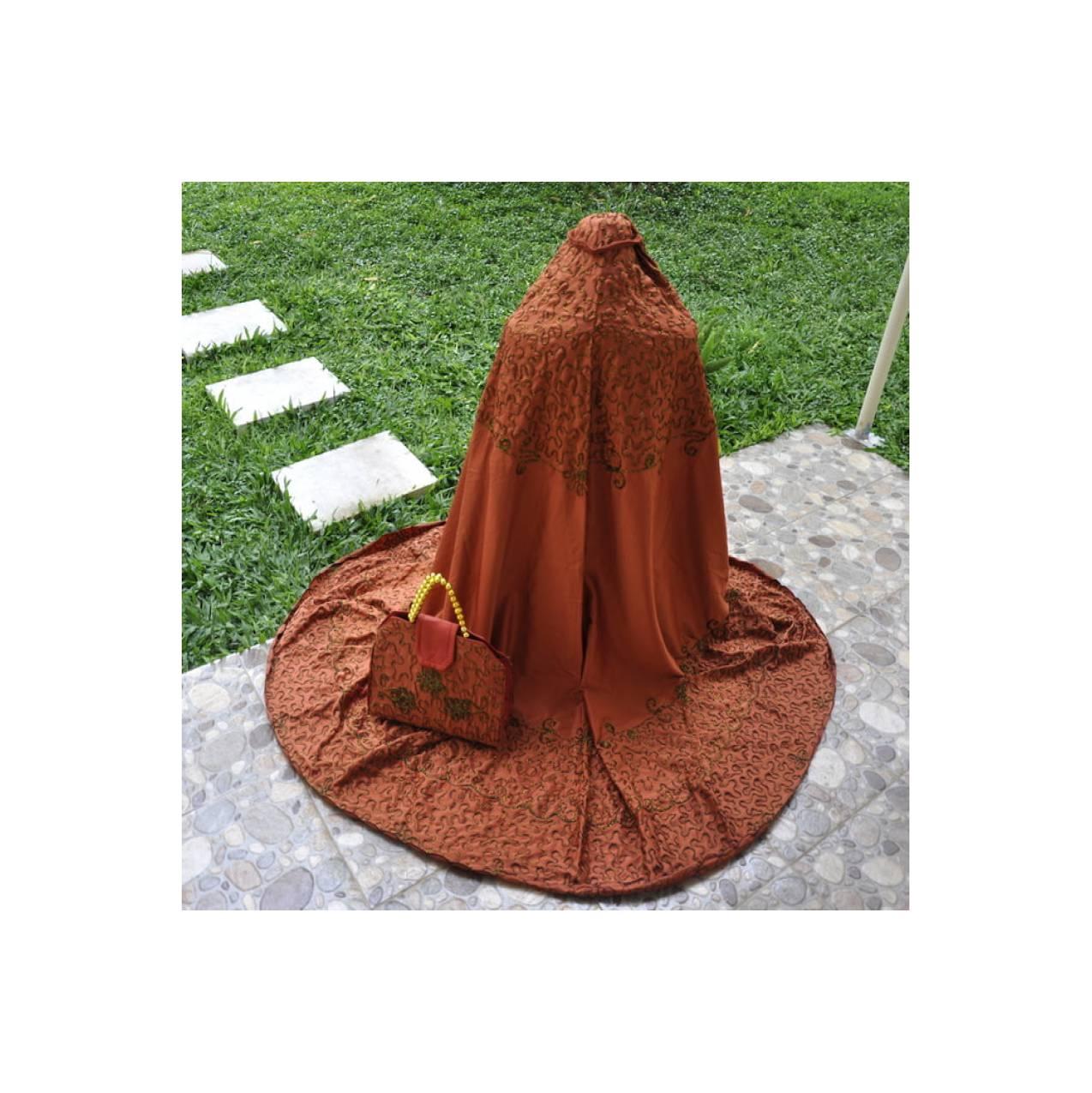 mukena lebaran Mukena Fatin Corneli (Oranye)