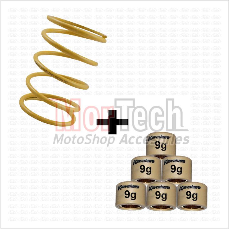 Paket Kawahara Per Cvt 1500rpm + Roller Loler 9gram Motor Mio Sporty