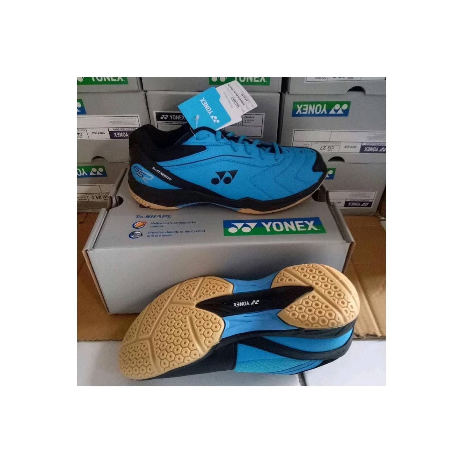 Sepatu Yonex Tru Cushion 65R,(Sepatu Badminton, sepatu bulutangkis) - Biru, 39