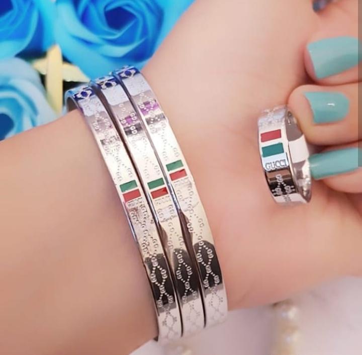 Gelang titanium free cincin gucci