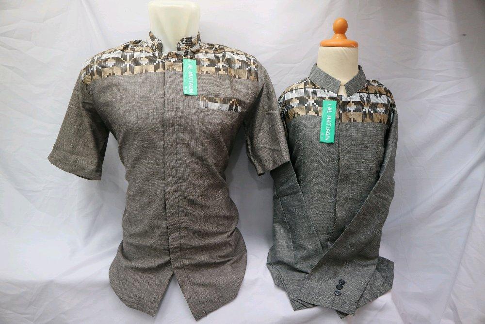 Jas Koko Jasko Abu Couple Baju Koko Muslim Kemeja Pasar Tasik Tanah Abang Jakarta CPPS 032 di lapak Al Muttaqin Collection produsenbajukoko
