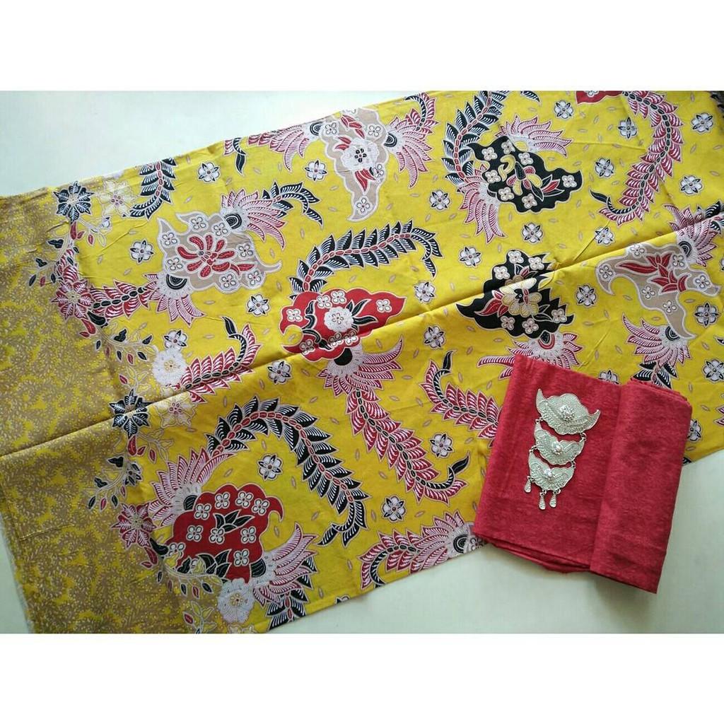 Kain Batik Solo Motif Pisang Bali Warna Kuning