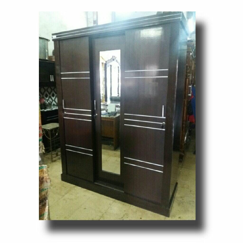 lemari pakaian 2 dan 3 pt sleding kaca