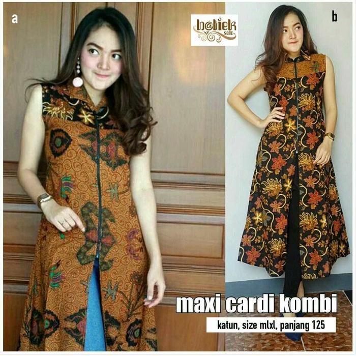 Dress Batik Solo. Maxi Cardi Batik Kombi Series