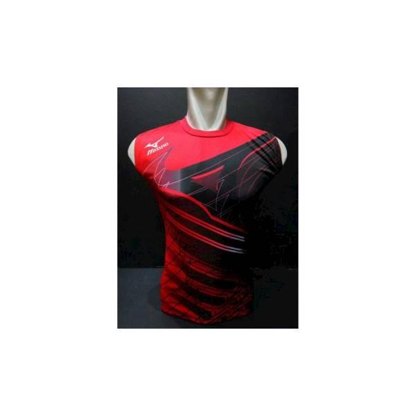 Baju Kaos Singlet Voli Mizuno MZ03 Merah