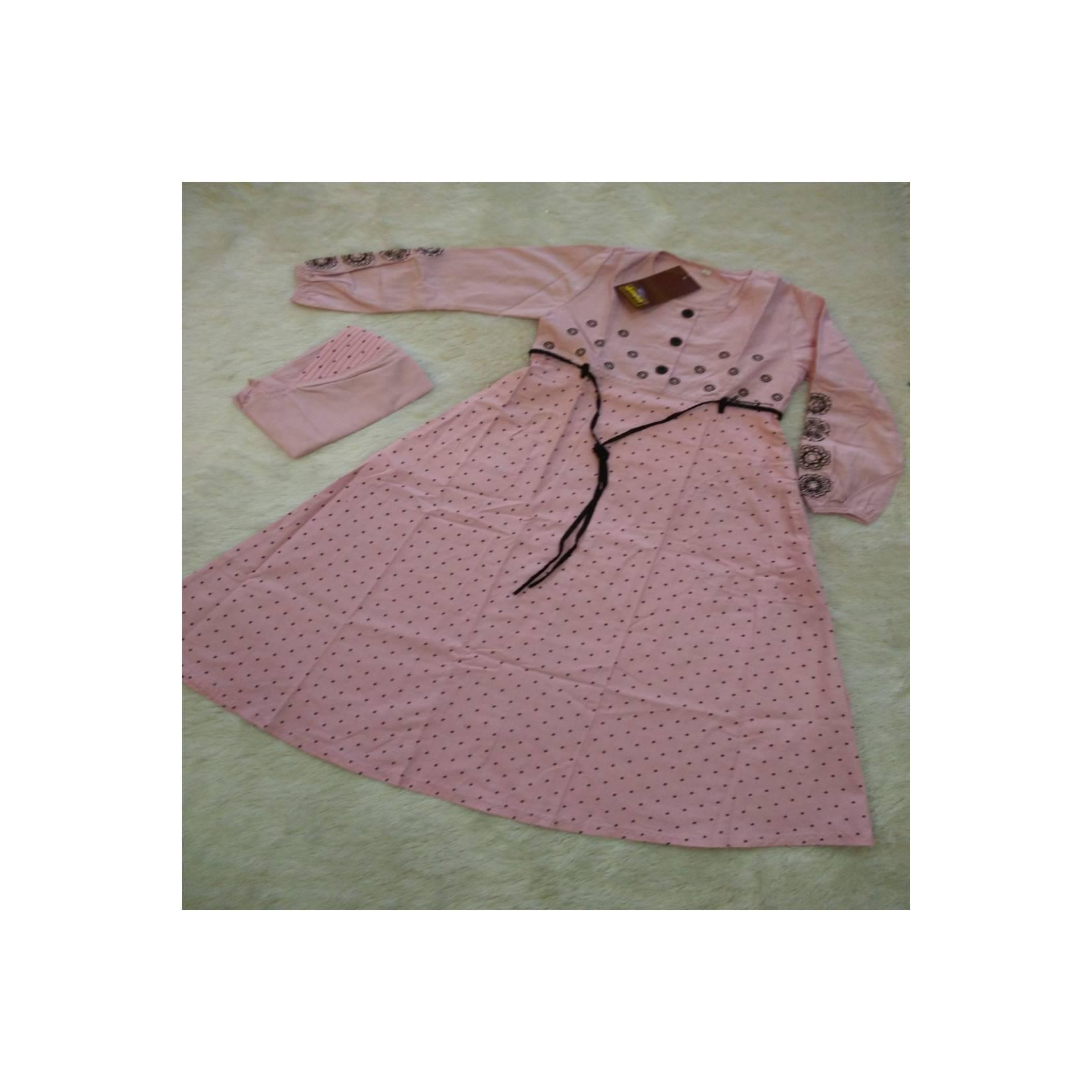 Gamis Anak Dannis pink 6