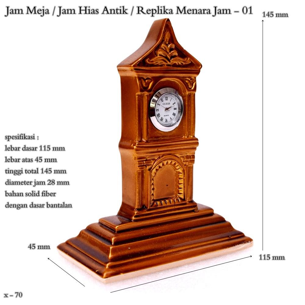 Jam meja / jam hias antik / replika menara jam / jam mini – 01