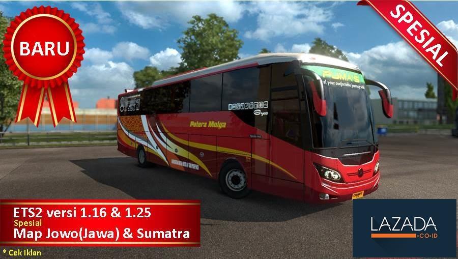 Bus Simulator Indonesia ETS 2 Spesial Map Jawa Sumatra untuk PC Laptop