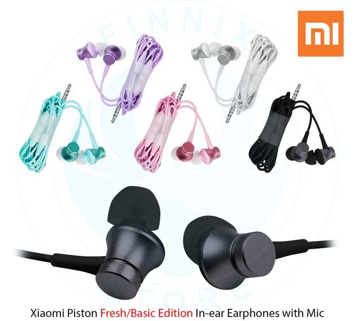 Xiaomi Piston Fresh Basic Edition In-ear Headset Earphones with Mic - Hitam