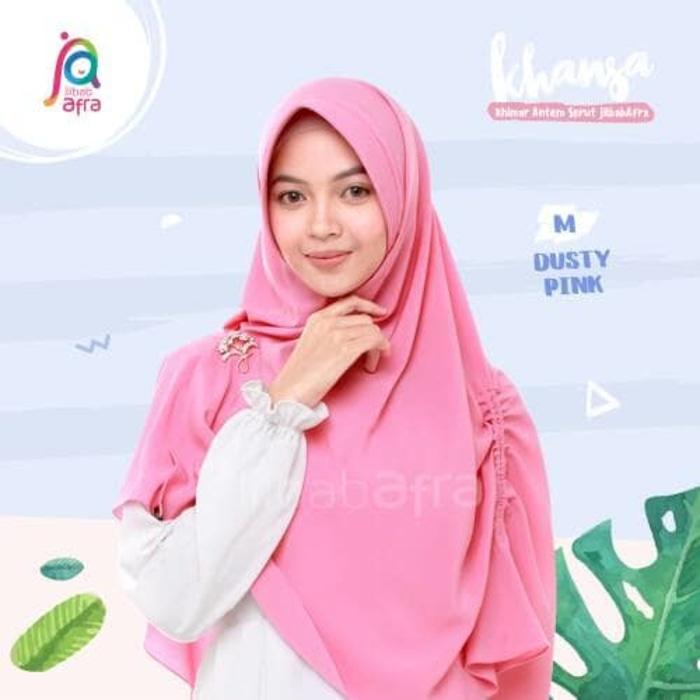 Jilbab Afra Khansa Ukuran M (Khimar Antem Serut) A0811