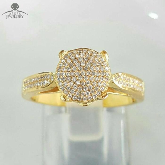 Cincin Emas Kuning Full Berlian Eropa