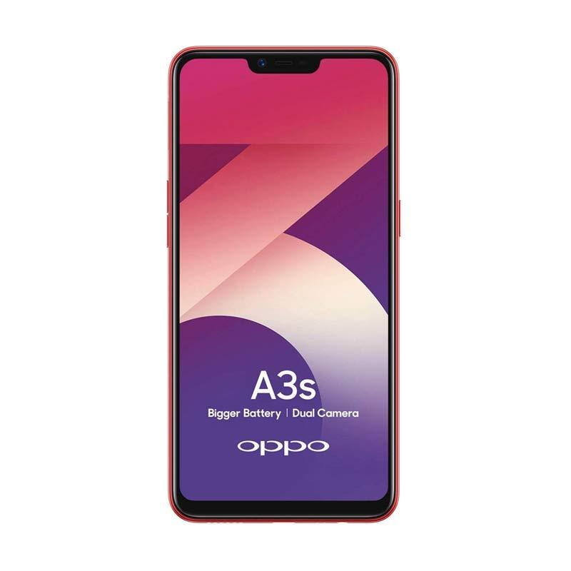 Oppo A3S Smartphone - 3/32GB - Garansi Resmi - Red