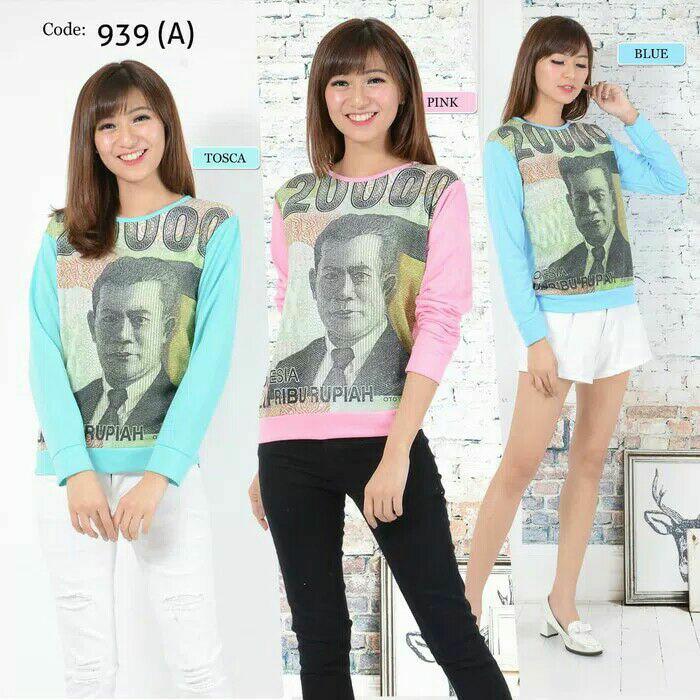 Naurafashion Baju Atasan Wanita Sweater Dua puluh ribu rupiah