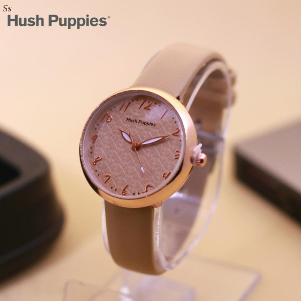 Jam Tangan Hush Pupies Elegacio - Limited Edition Elegant Series-Pria Wanita Formal Kasual Terbaru-Women Men Luxury Watch-Leather Strap-Kulit Kanvas Army Kekinian Sporty Fashionable Bonus Zippo Premium Beam Korek Free Trend 2018