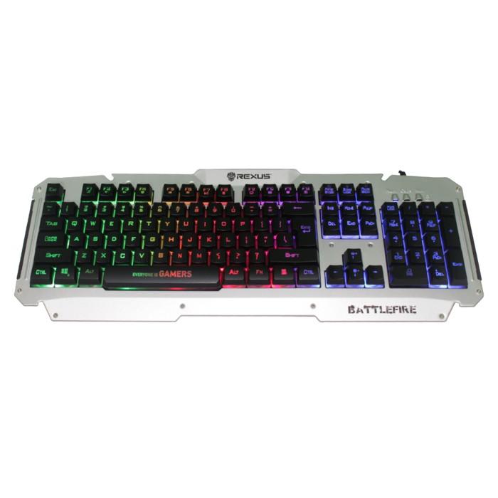 Rexus K9D - Keyboard Gaming Rexus K9D Semi Mechanical 19 Keys Anti Ghost Variasi Silver