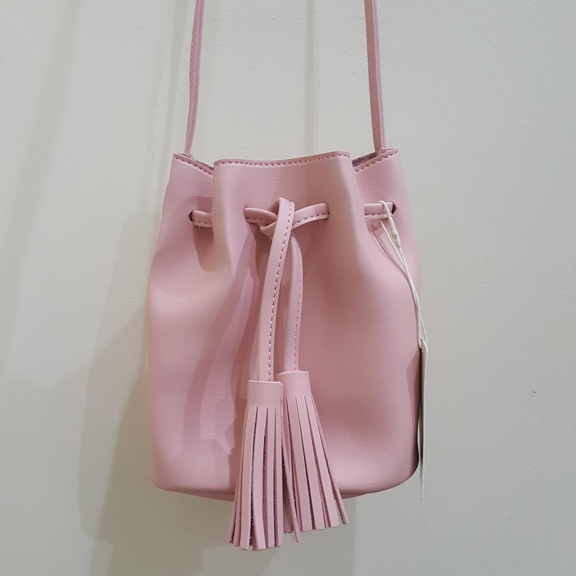 Miniso Bucket Bag Tas Selempang Wanita Serut Warna Pastel