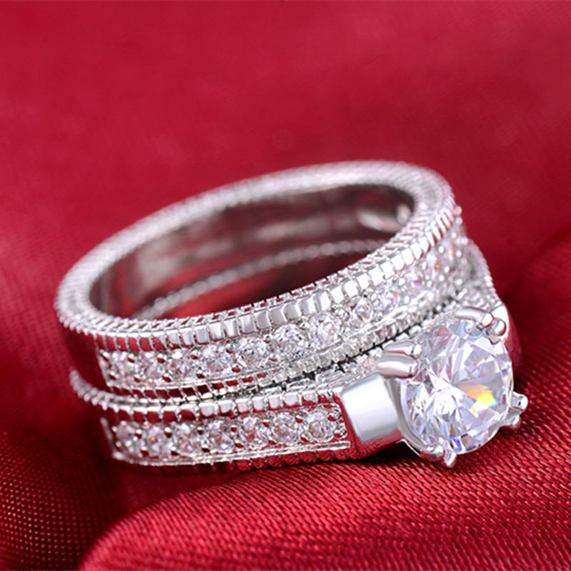 Diskon Promo Perhiasan Aksesoris Cincin Berlian Lapis Emas Putih Perhiasan Kalung Gelang BR083 Murah