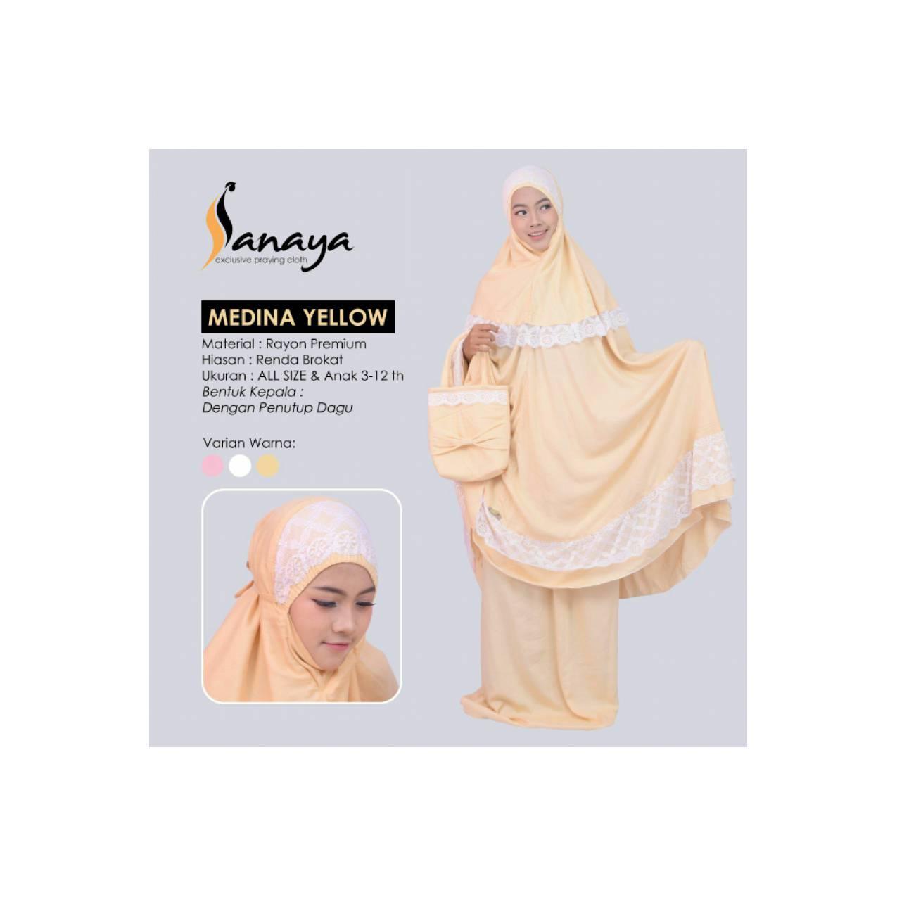 Mukena Dewasa Polos Terusan Bisa Couple dengan Anak