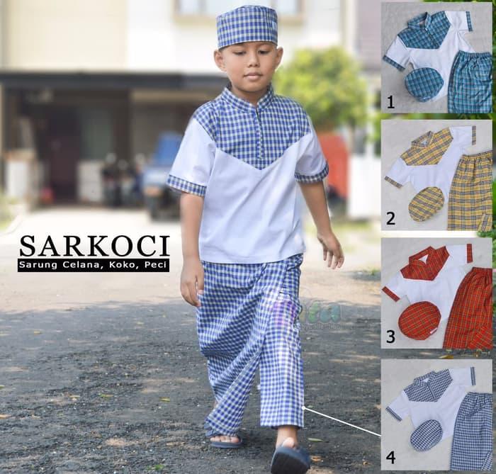 SARKOCI SARUNG KOKO PECI ANAK STELAN KOKO SARUNG DAN PECI