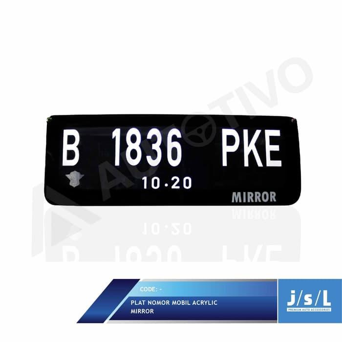 Plat Nomor Mobil Custom Stiker Frame Akrilik Lampu Depan Belakang