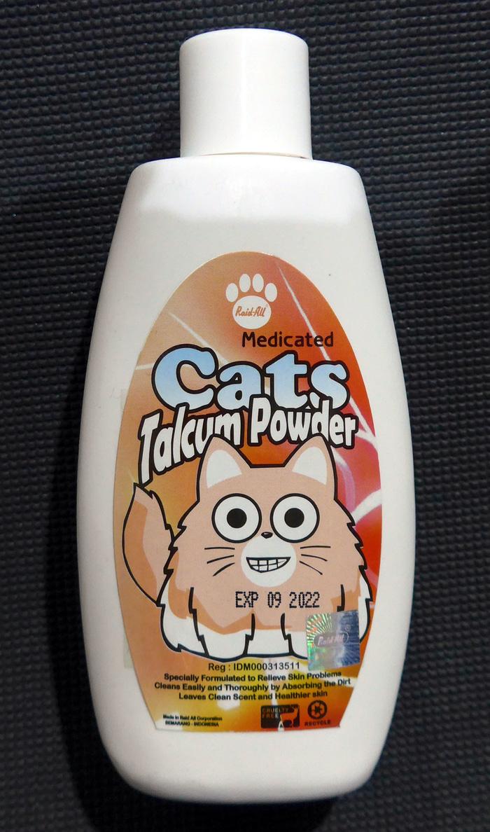 Paling Laku Bedak Kucing Raid All Cats Talcum Powder Medicated
