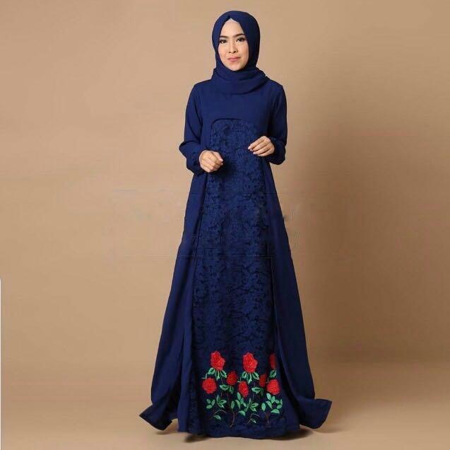 Liliana Baju Gamis Brukat Fashion Terbaru Wanita