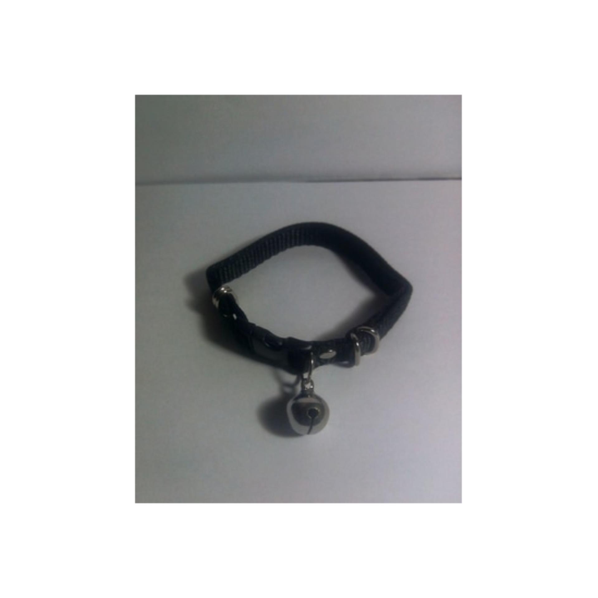 Kalung Hewan Kucing Polos Lonceng - HITAM