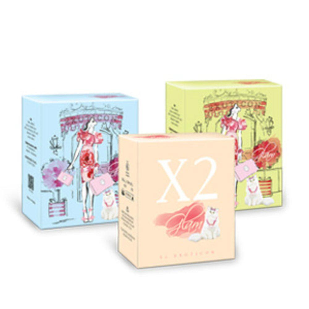 X2 GLAM SOFTLENS - DIAMETER 15MM WATER 55 TOURMALINE