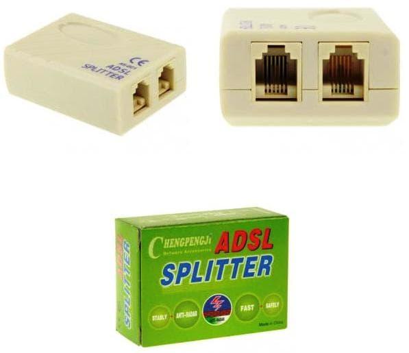PROMO ADSL SPLITER Konektor pemisah telepon line internet speedy telkom fax TERLARIS
