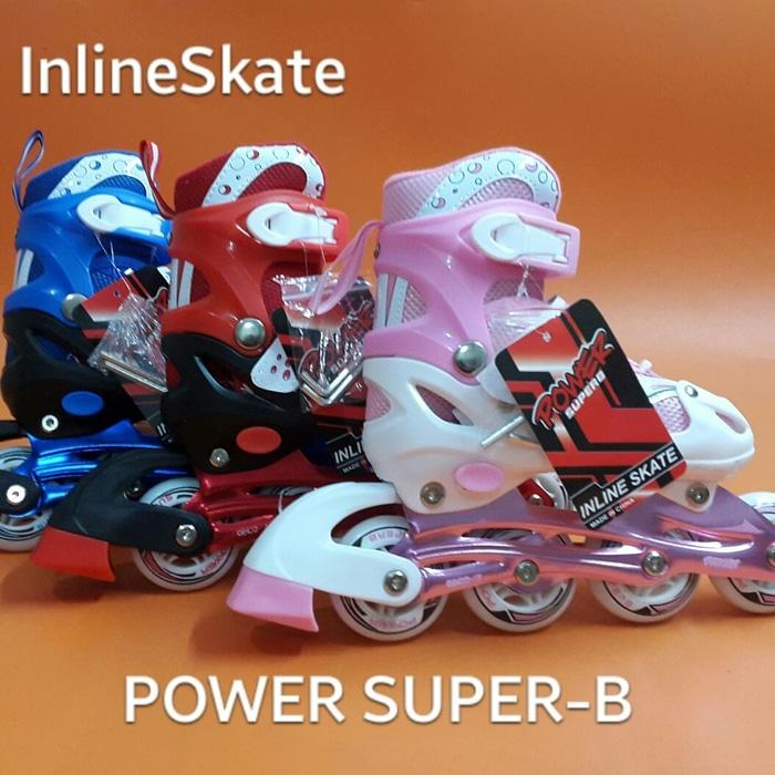 Promo Popularitas Sepatu Roda inline skate Power super BMainan edukasi / hadiah ulang tahun