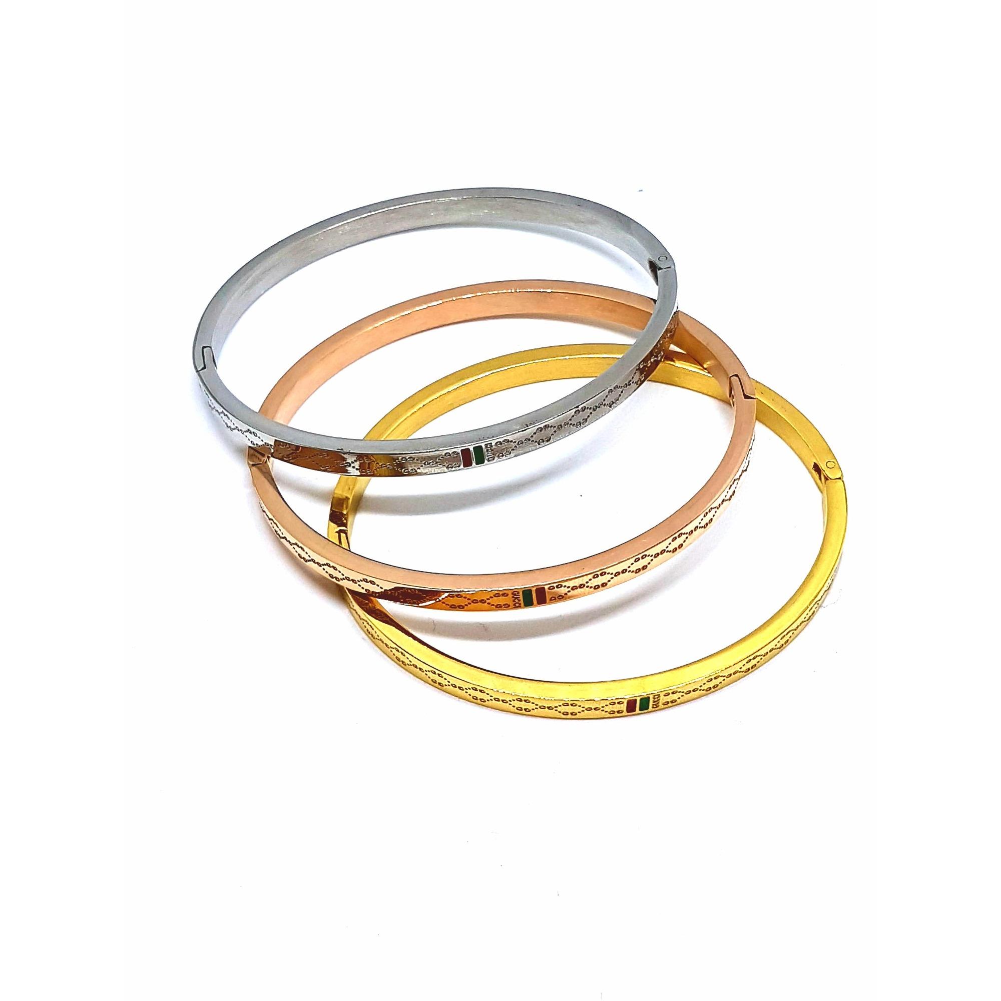 Gelang Cartier / Bangle GUCCI Titanium ANTI KARAT SELAMANYA GT32