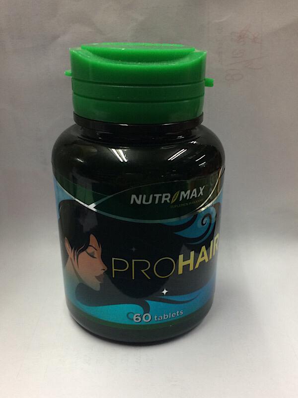 Nutrimax Pro Hair 60's - Hair Shine, Vitamin Rambut, Kesehatan Rambut Rusak, Mencegah Rambut Rontok, Kebotakan, Ketombe, Menebalkan Rambut