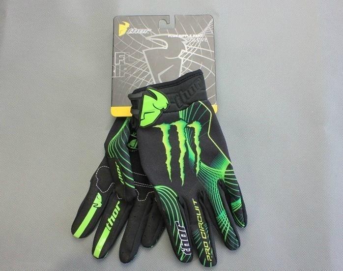 Glove Sarung Tangan Thor MONSTER FULL HITAM List HIJAU BLACK
