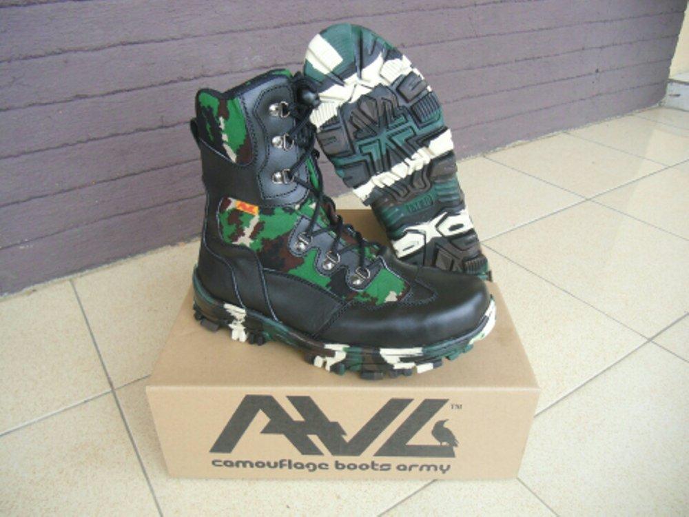 Sepatu boots PDL TNI loreng NKRI merk AWL axlestore