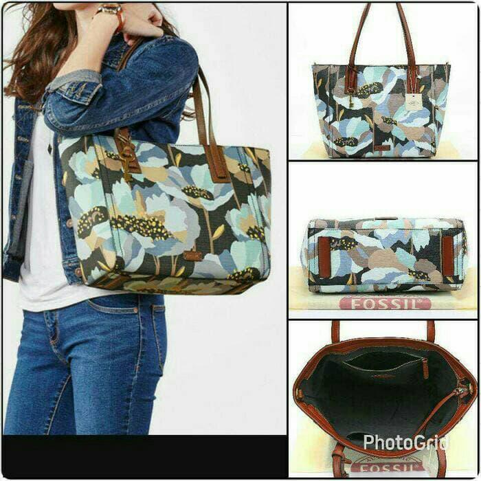 ASLI!!! TAS FOSSIL EMMA SHOPPER SEMI PREMIUM - T75jRw