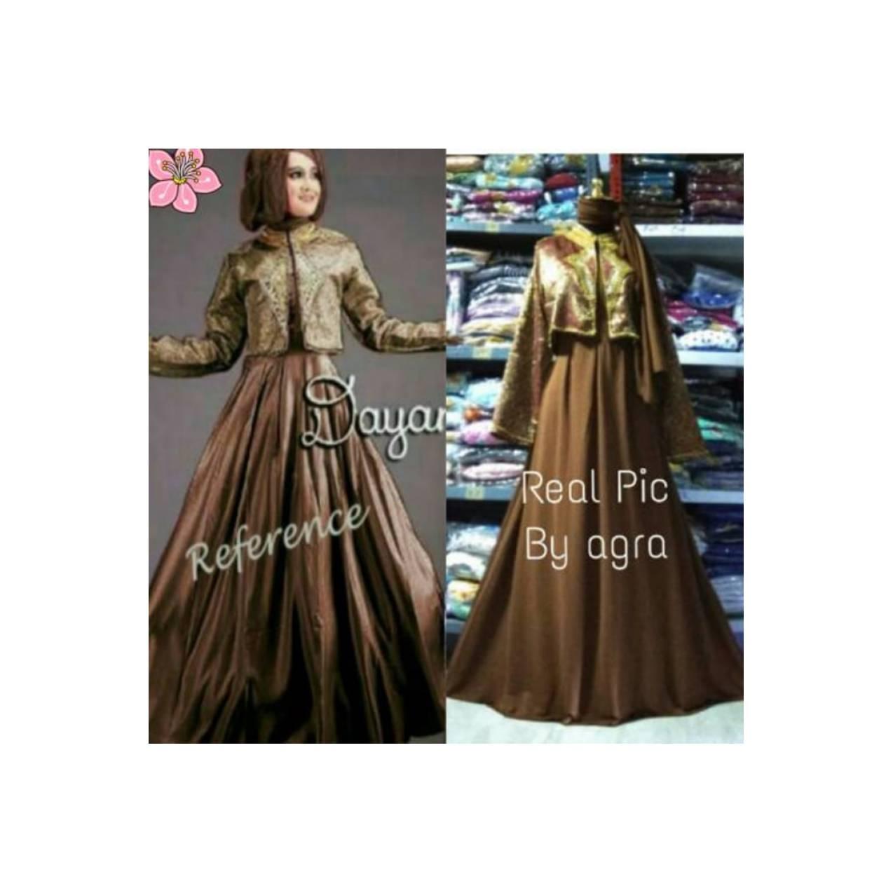 busana muslim gamis maxi dian pelangi dian keong T2909