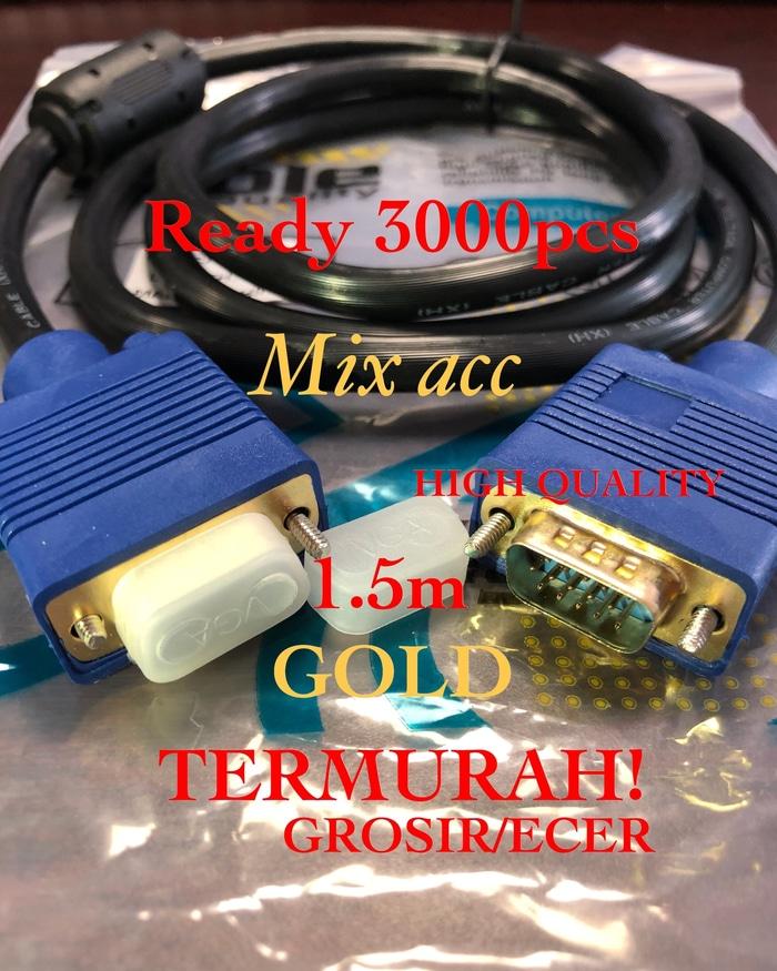 KABEL VGA 1.5M HIGH QUALITY (GOLD PLATED) / VGA 1.5 METER / VGA 1.5 M