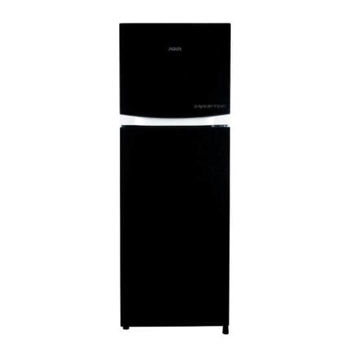 HARGA PROMO!!! AQUA SANYO KULKAS 2 PINTU INVERTER AQR-D275 BLACK GARNSI RESMI AQRD275 - SQAijR