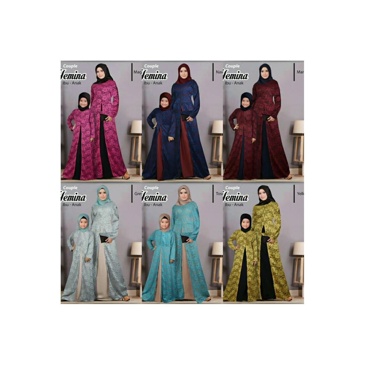 H couple momkid yemina gamis brokat gamis brukat modern mewah trendy
