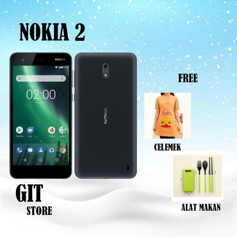 Nokia 2 Smartphone - 1/8GB - Dual SIM - 4G LTE Black Free 2 Item