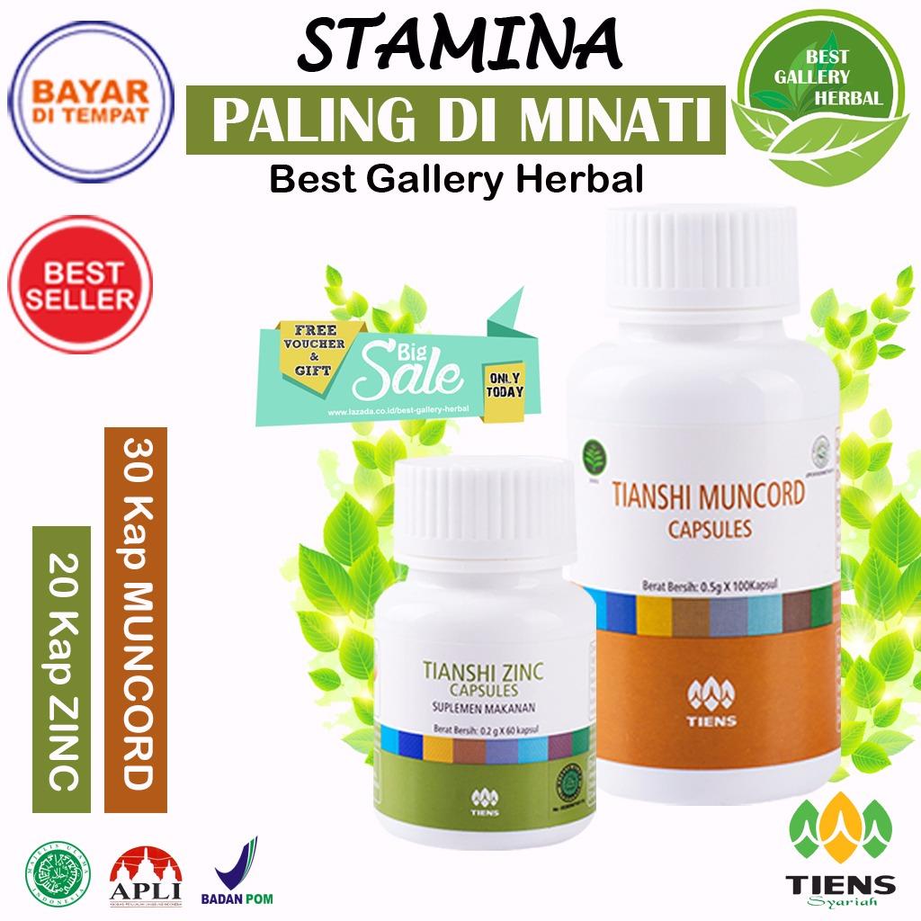 SPESIAL AKHIR TAHUN TIENS 30 Kapsul  Muncord & Zinc Herbal Penambah Stamina / Imunitas Tubuh / PROMO / FREE Membership Toko by Best Gallery Herbal
